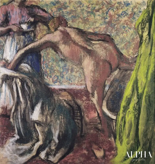 Le Petit Déjeuner après le bain - Edgar Degas - Reproductions de tableaux et peintures haut de gamme