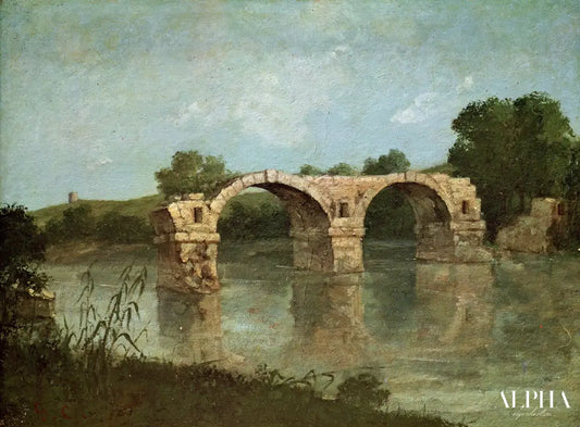 Le pont d'Ambrussum - Gustave Courbet - Reproductions de tableaux et peintures haut de gamme