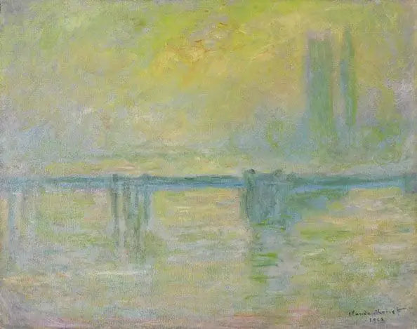 Most Charing-Cross, mlha - Claude Monet