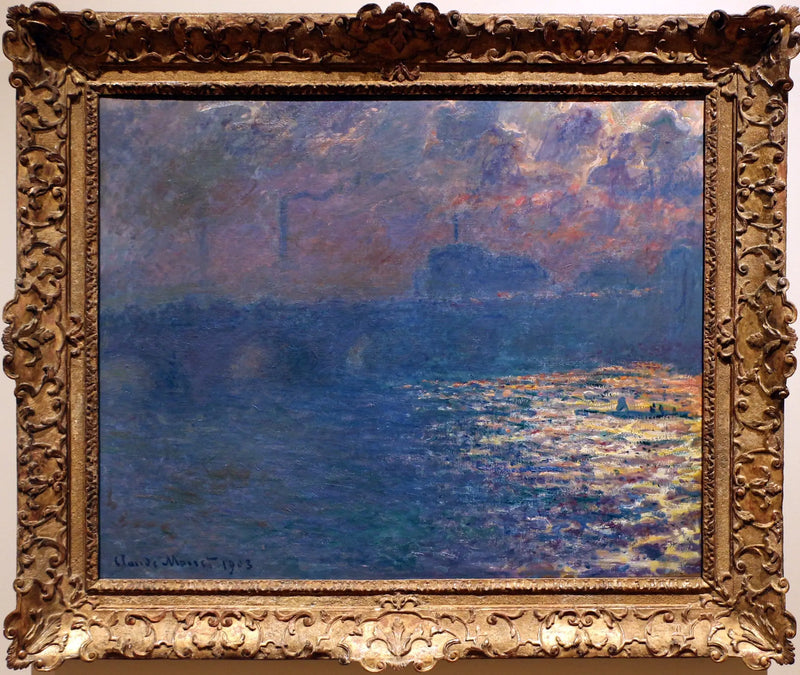 Most Waterloo, efekt slunečního světla - Claude Monet