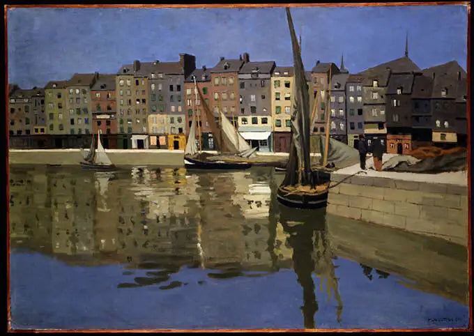 Přístav Honfleur v noci - Félix Vallotton