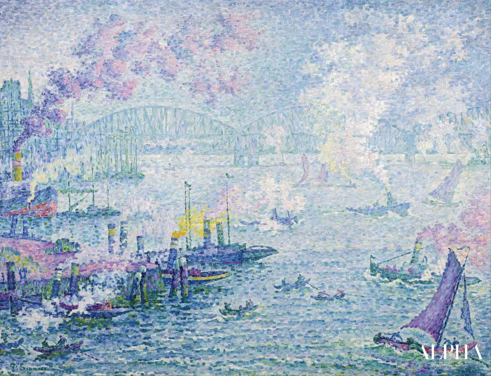 Le port de Rotterdam - Paul Signac - Reproductions de tableaux et peintures haut de gamme