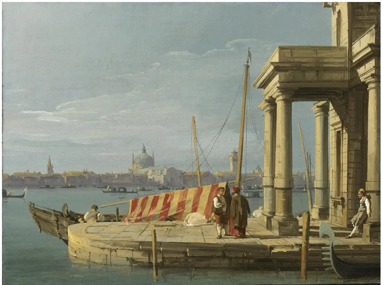 Le quai de la Pointe de la Douane - Canaletto - Alpha Reproduction