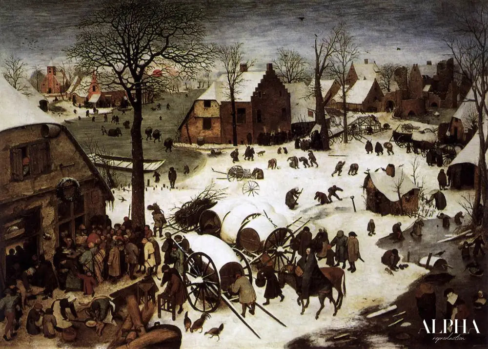 Le recensement du peuple à Bethléem - Pieter Brueghel l'Ancien - Reproductions de tableaux et peintures haut de gamme