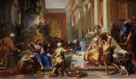 Oběd u Simona - Jean-Baptiste Jouvenet