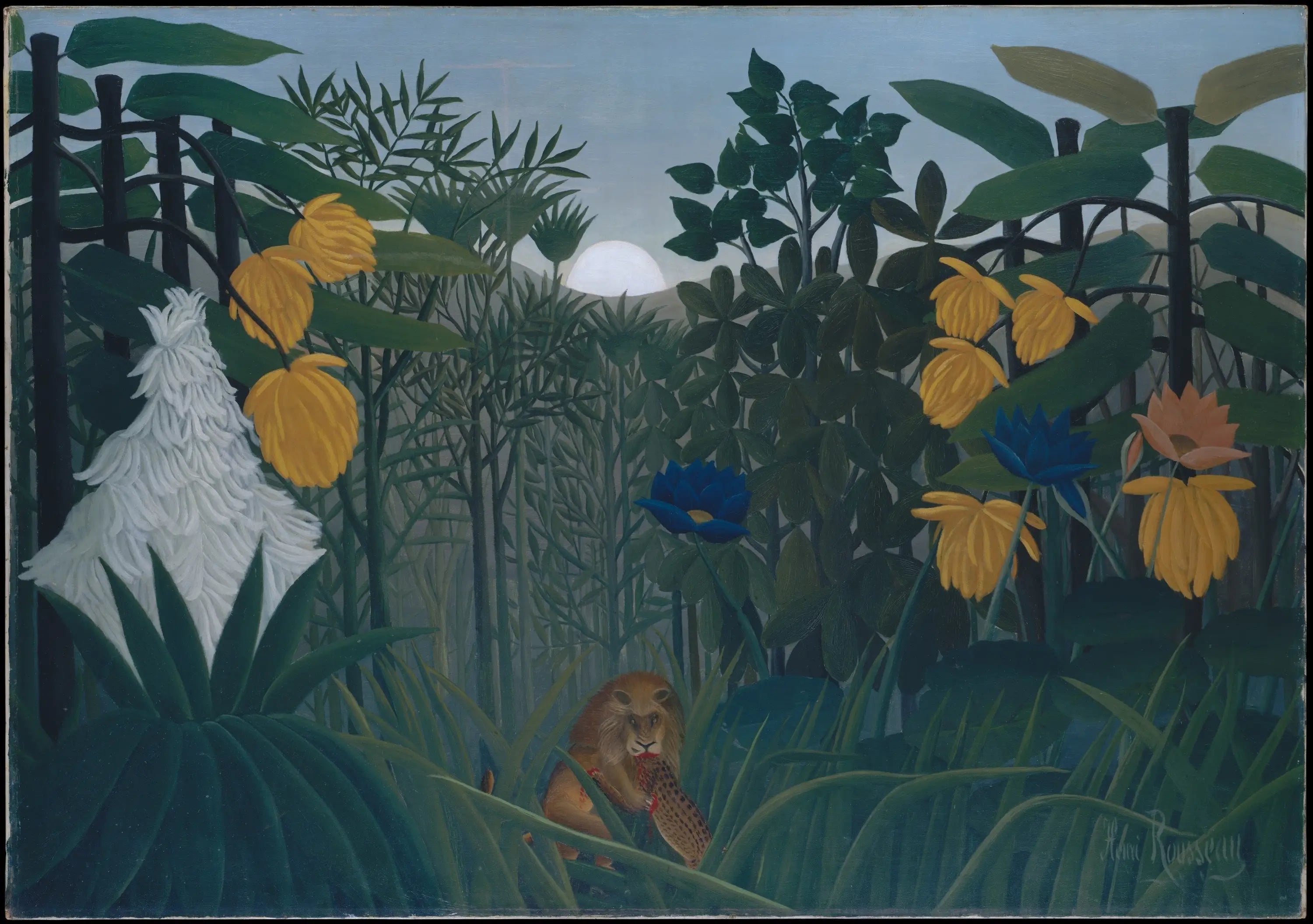 Le Repas du lion - Henri Rousseau - Alpha Reproduction