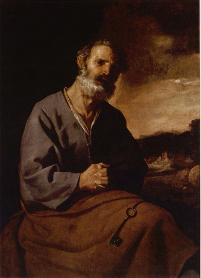 Sklíčení svatého Petra - Francisco de Zurbarán