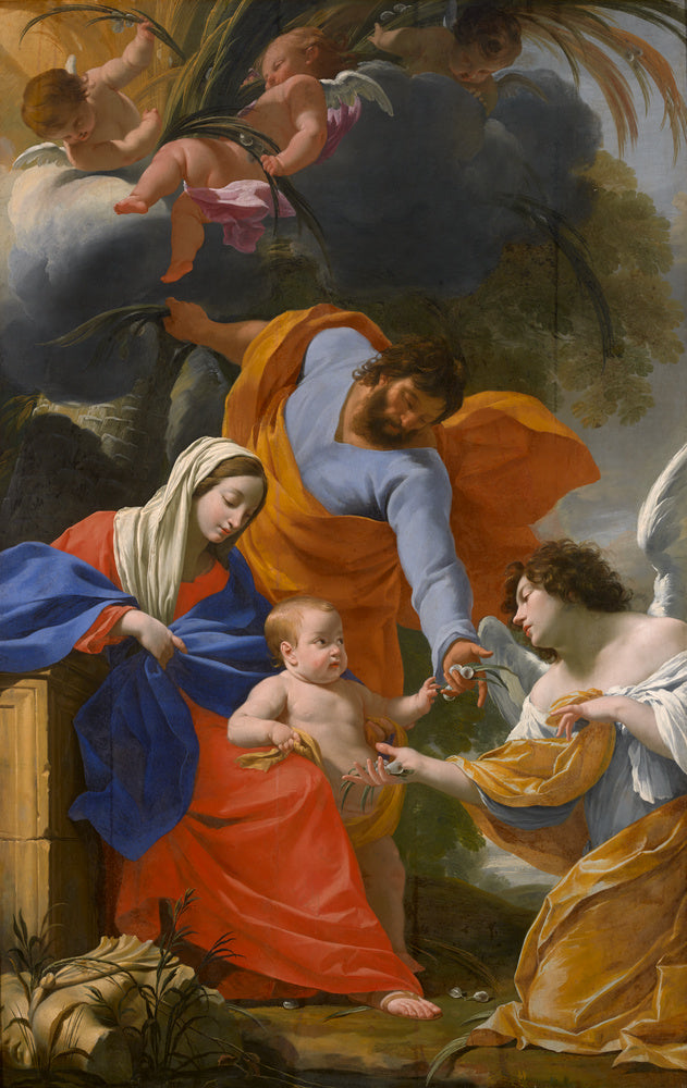 Odpočinek svaté rodiny - Simon Vouet