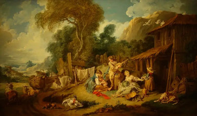 Le repos des fermiers - François Boucher - Alpha Reproduction
