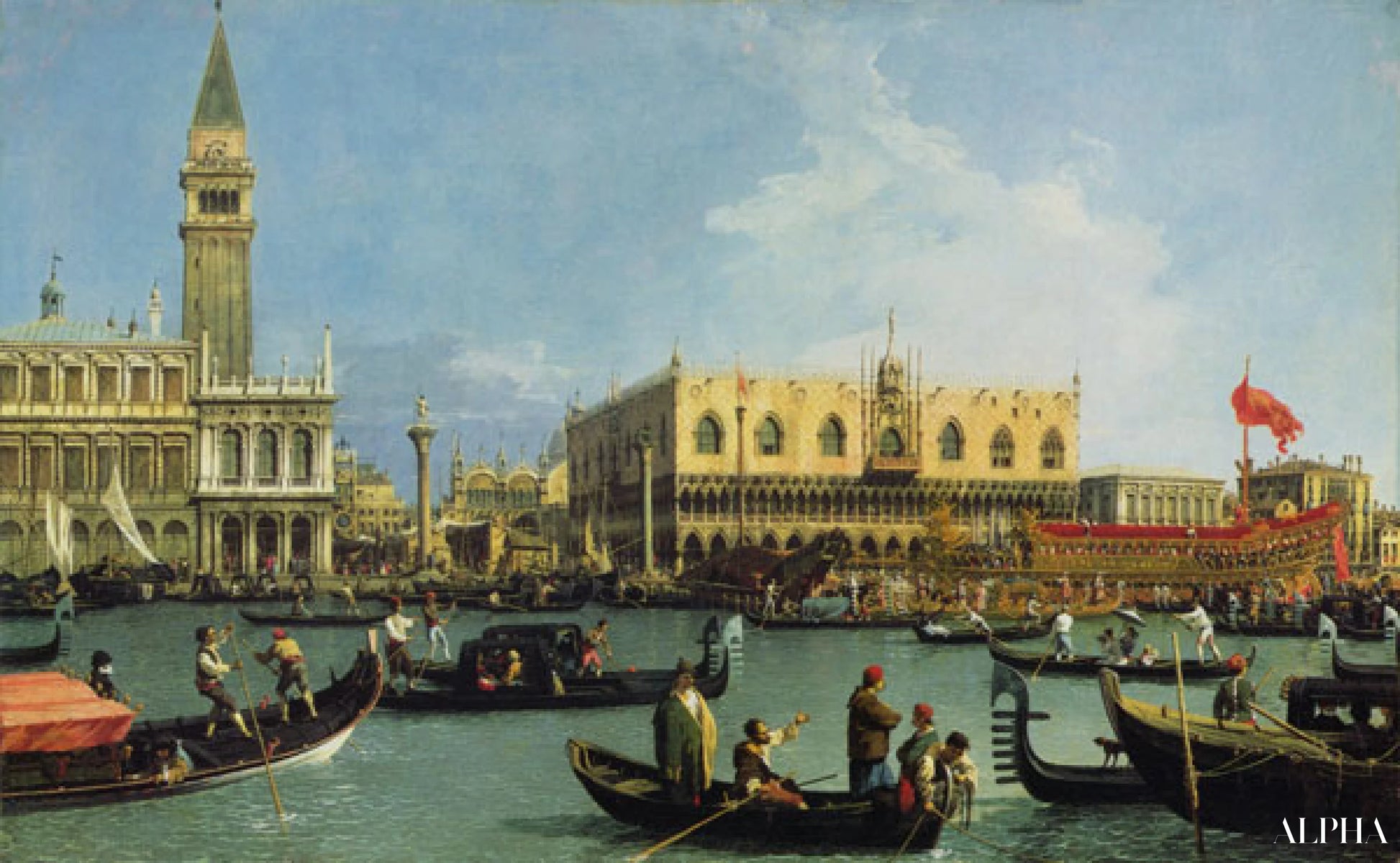 Le retour du Buccintoro, Venise - Giovanni Antonio Canal - Reproductions de tableaux et peintures haut de gamme