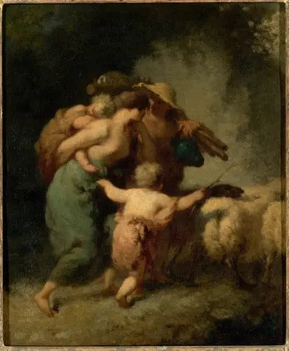 Návrat stáda - Jean-François Millet