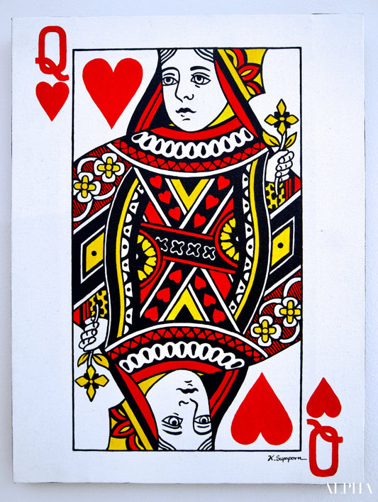 King and Queen of Hearts - Phichai | 30 x 40 cm (x2) Reproductions de tableaux à la peinture à l’huile