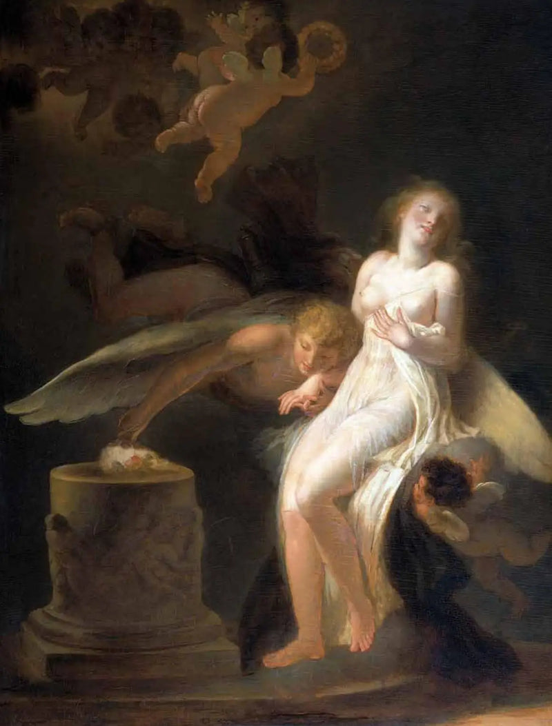Obětování růže - Jean-Honoré Fragonard