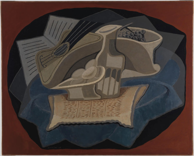 Modrý koberec - Juan Gris