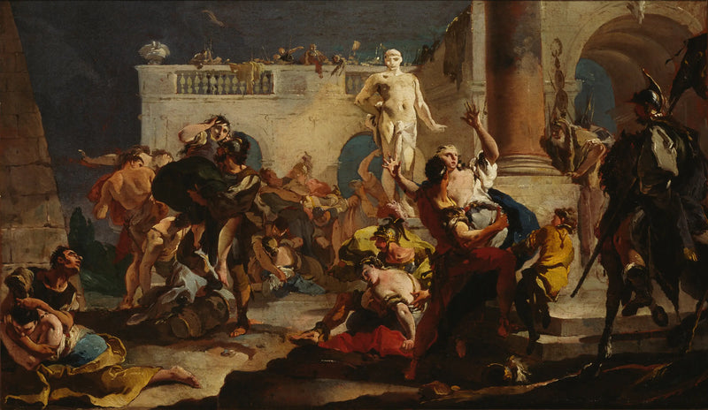 Le viol des Sabines - Giovanni Battista Tiepolo