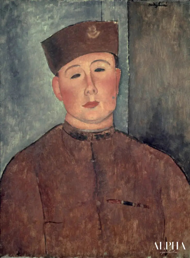 Le Zouave - Amadeo Modigliani - Reproductions de tableaux et peintures haut de gamme