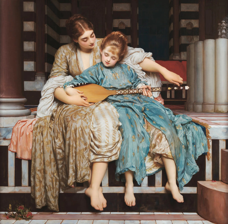 Hudební lekce - Frederic Leighton
