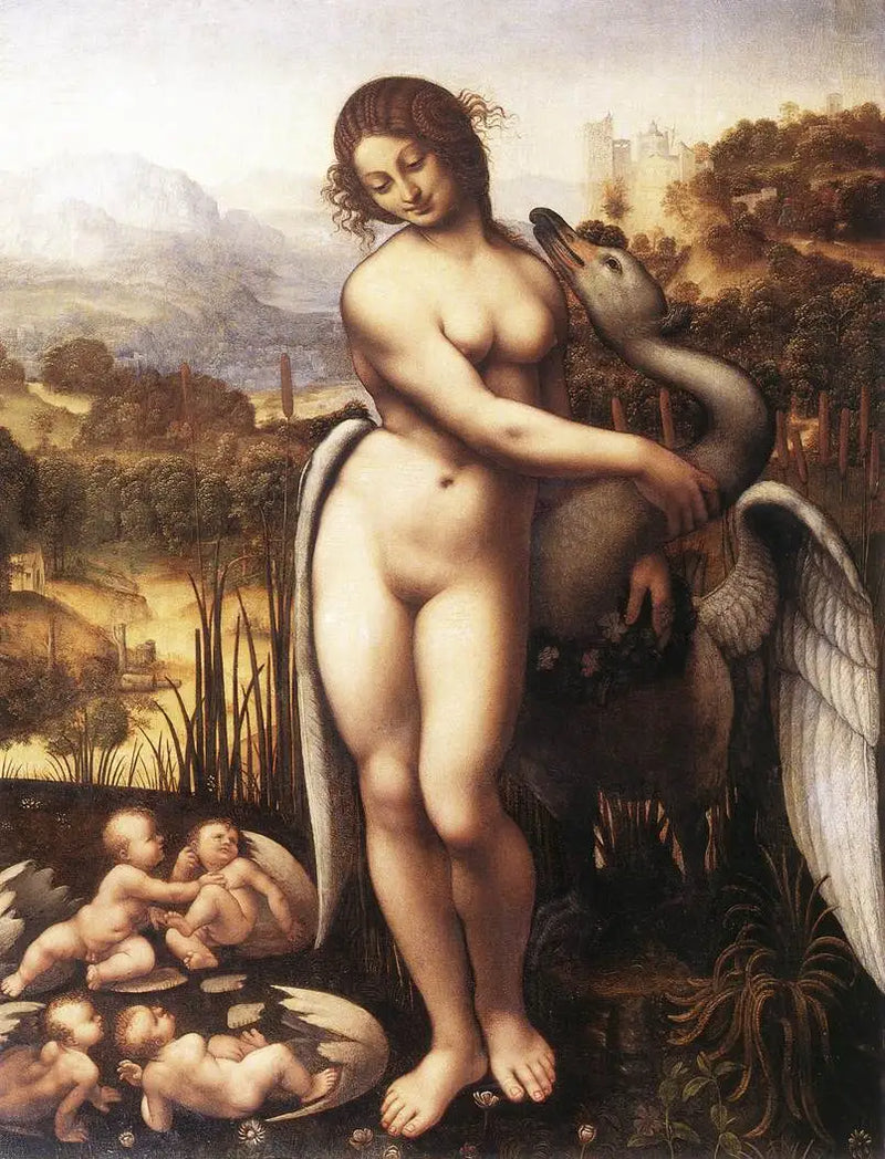 Leda a labuť - Leonardo da Vinci