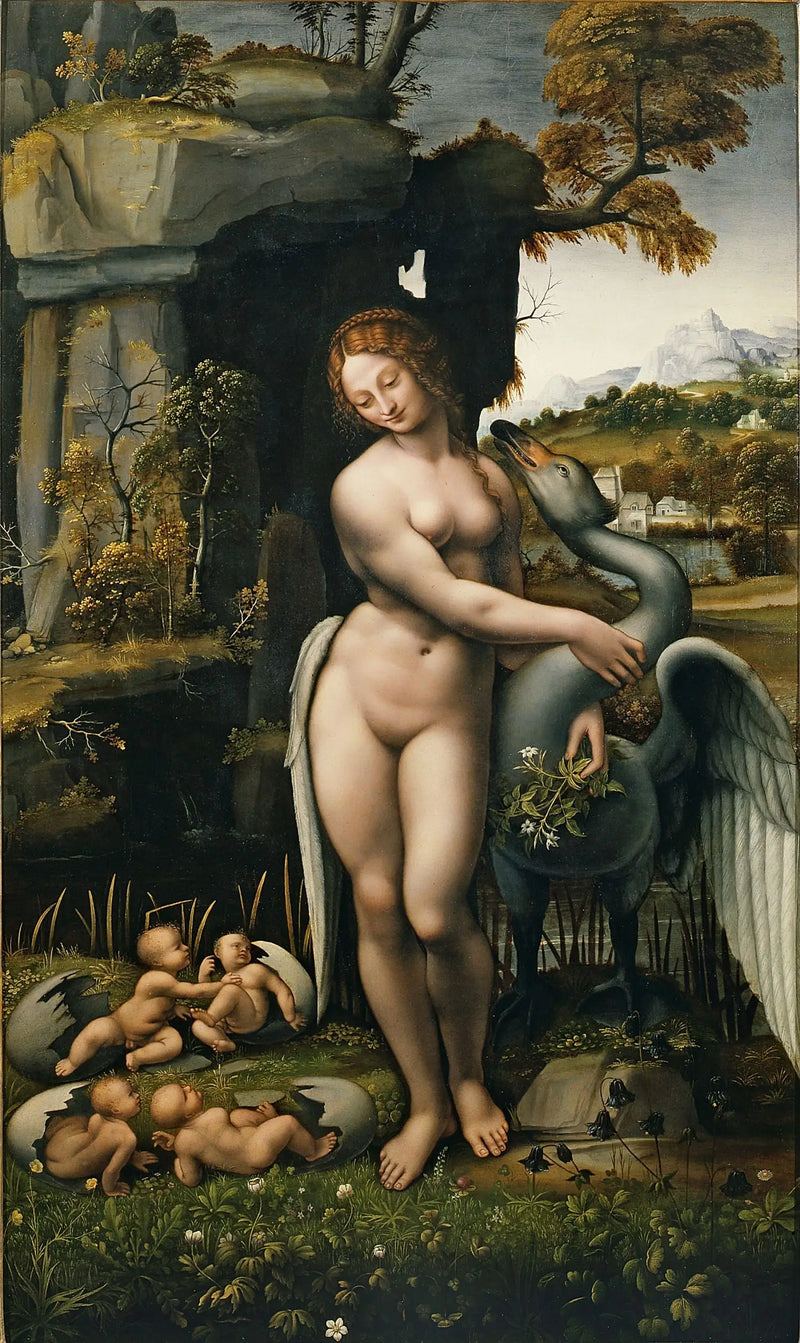Leda a labuť - Leonardo da Vinci