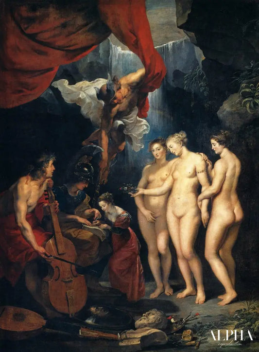 L'éducation de la princesse. (Le cycle de Marie de Médicis) - Peter Paul Rubens - Reproductions de tableaux et peintures haut de gamme