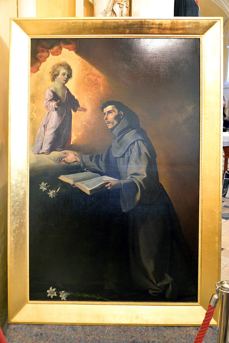 Ježíšek se zjevivší svatému Antonínovi z Padovy - Francisco de Zurbarán