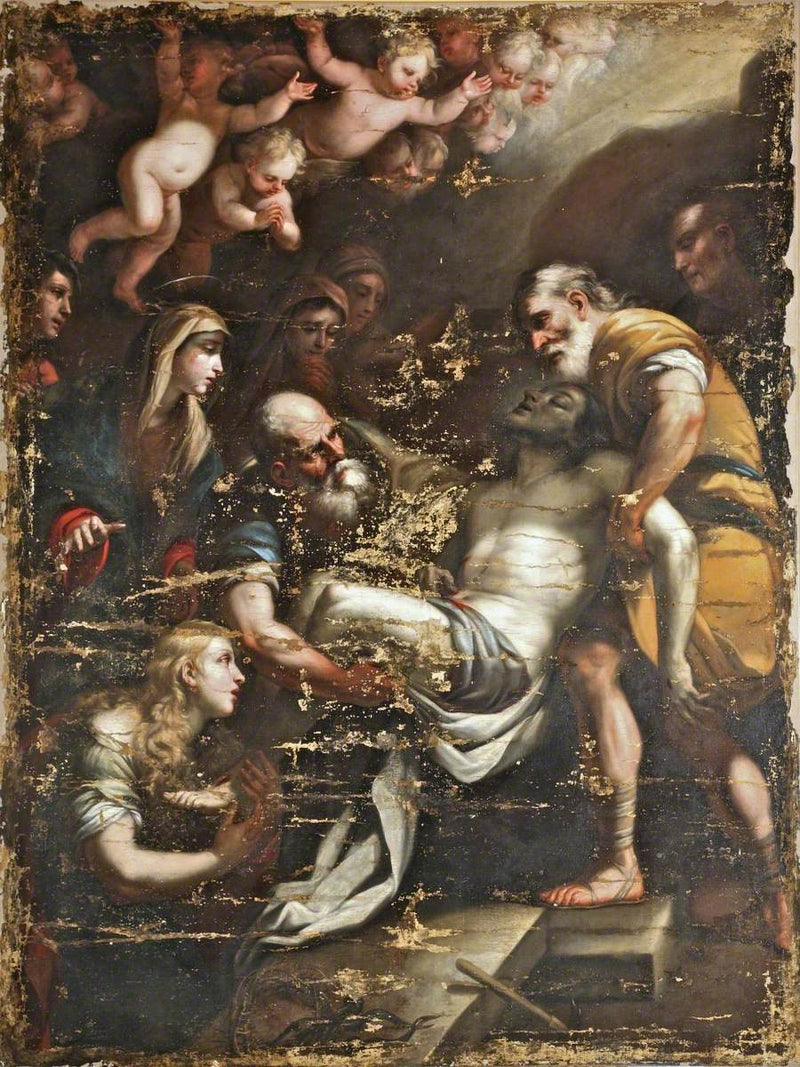 Pohřbení - Luca Giordano