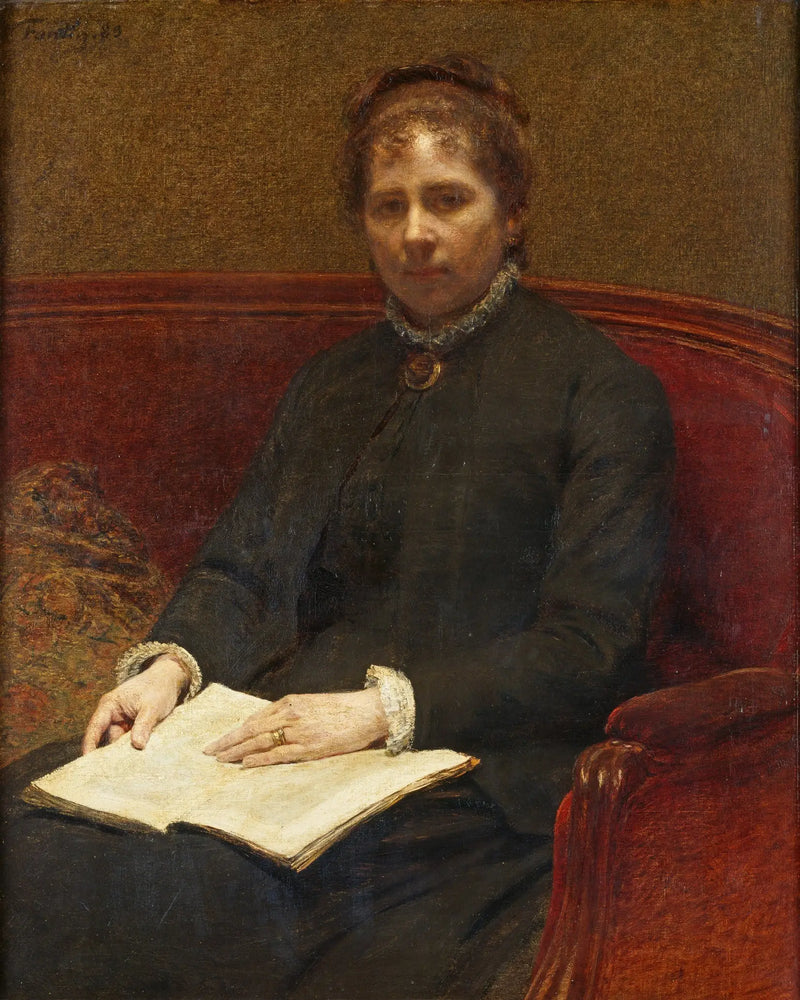 Manželka umělce - Henri Fantin-Latour