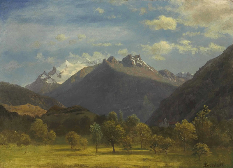Alpy z Viège - Albert Bierstadt