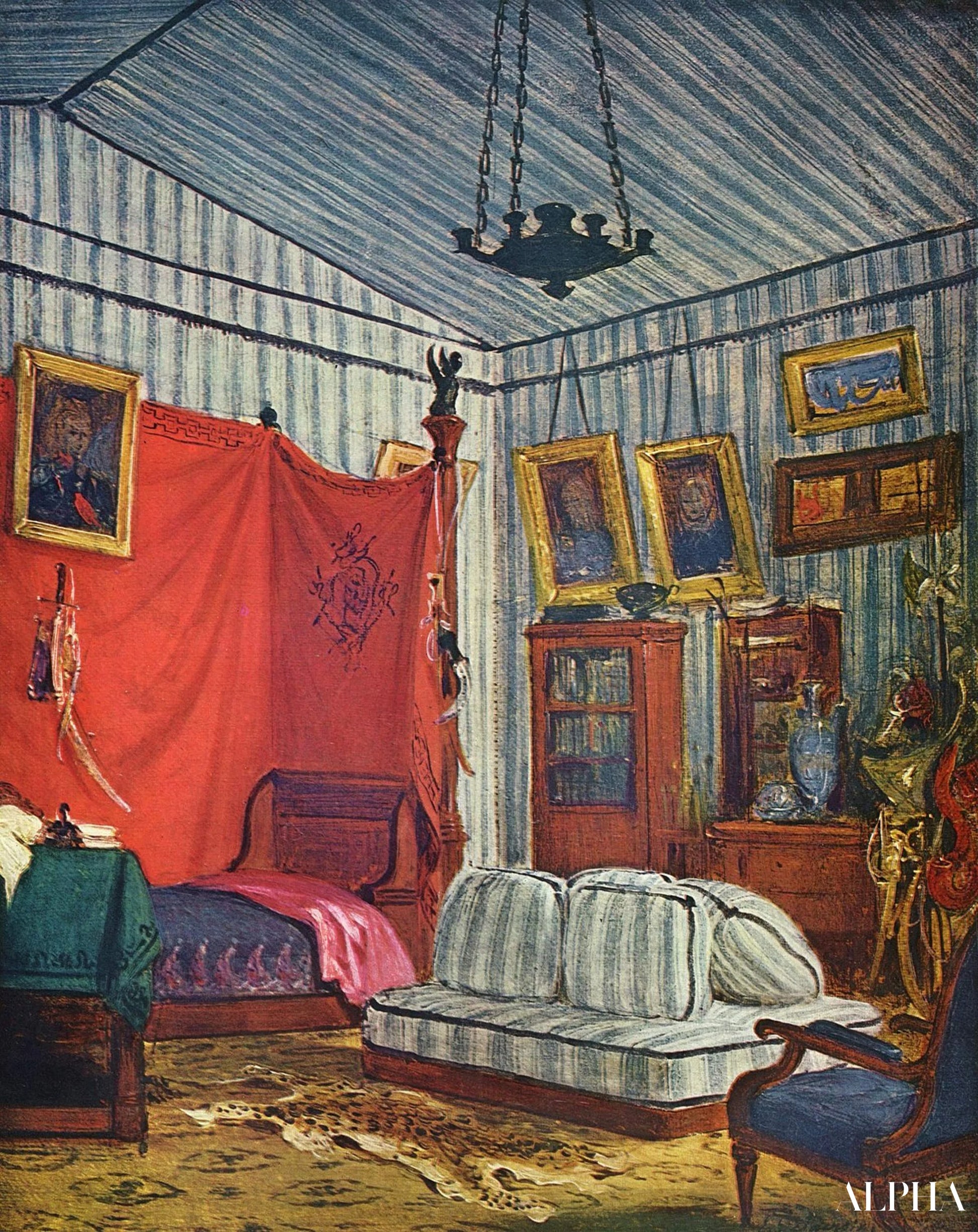 Les appartements du comte de Mornay - Eugène Delacroix - Reproductions de tableaux et peintures haut de gamme