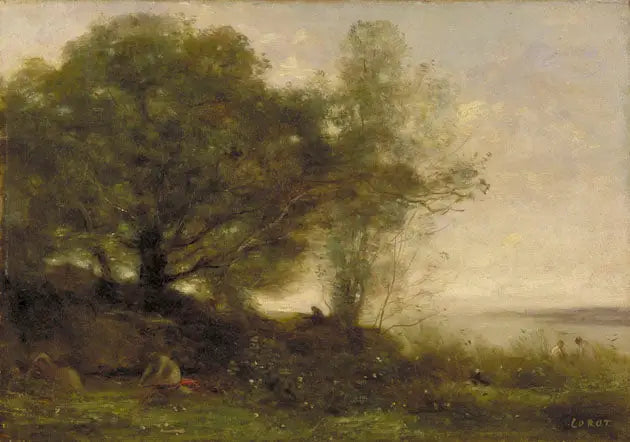 Koupající se ženy - Jean-Baptiste Camille Corot
