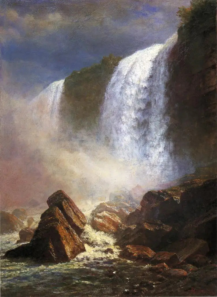 Les chutes du Niagara vues d’en bas - Albert Bierstadt - Alpha Reproduction