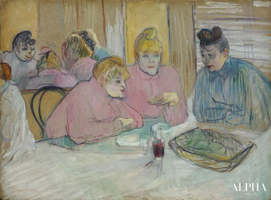 Les dames de la salle à manger - Toulouse Lautrec - Reproductions de tableaux et peintures haut de gamme