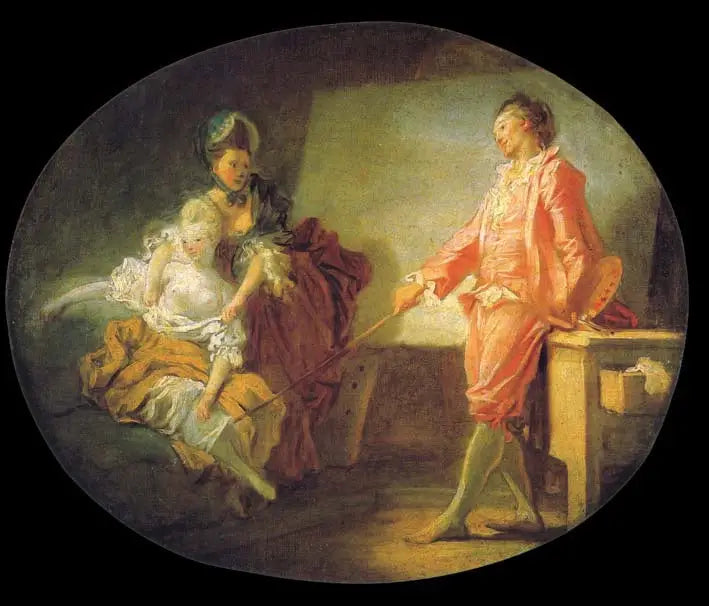 Začátky modelu - Jean-Honoré Fragonard