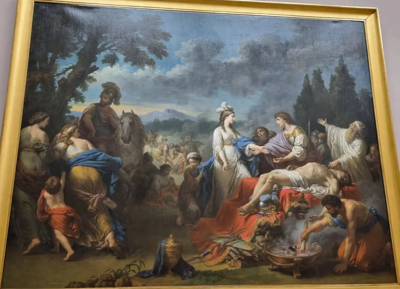 Obě vdovy indiánského náčelníka - Louis Jean François Lagrenée