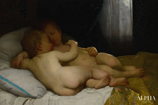 Les enfants endormis - William-Adolphe Bouguereau Reproductions de tableaux à la peinture à l’huile