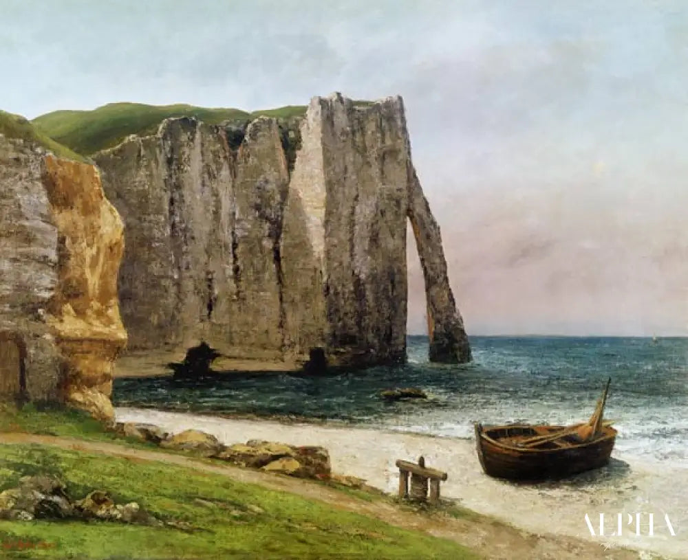 Les falaises d'Etretat - Gustave Courbet - Reproductions de tableaux et peintures haut de gamme