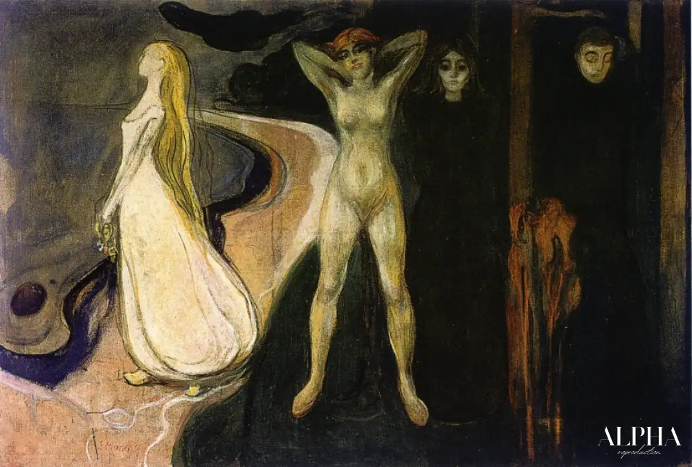 Les femmes en trois étapes - Edvard Munch - Reproductions de tableaux et peintures haut de gamme