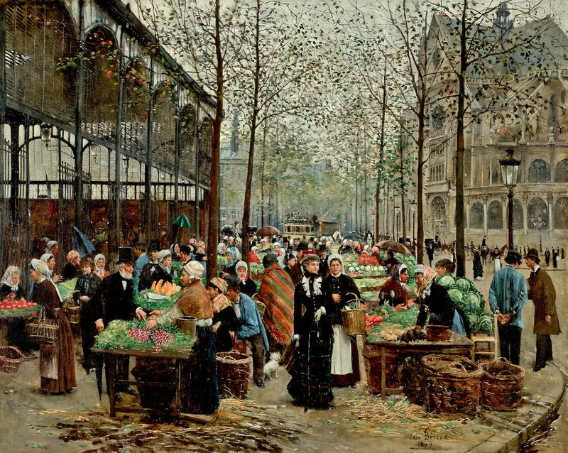 Les Halles - Jean Béraud