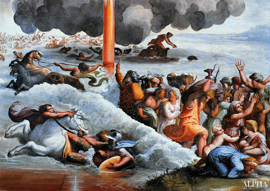 Les Israélites et la mer rouge - Raphaël (peintre) - Reproductions de tableaux et peintures haut de gamme