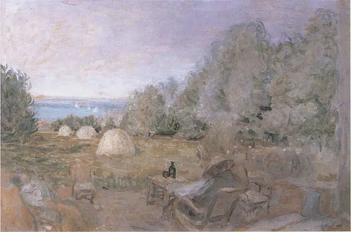 Les meules au zahradě jisker v Criqueboeuf - Édouard Vuillard