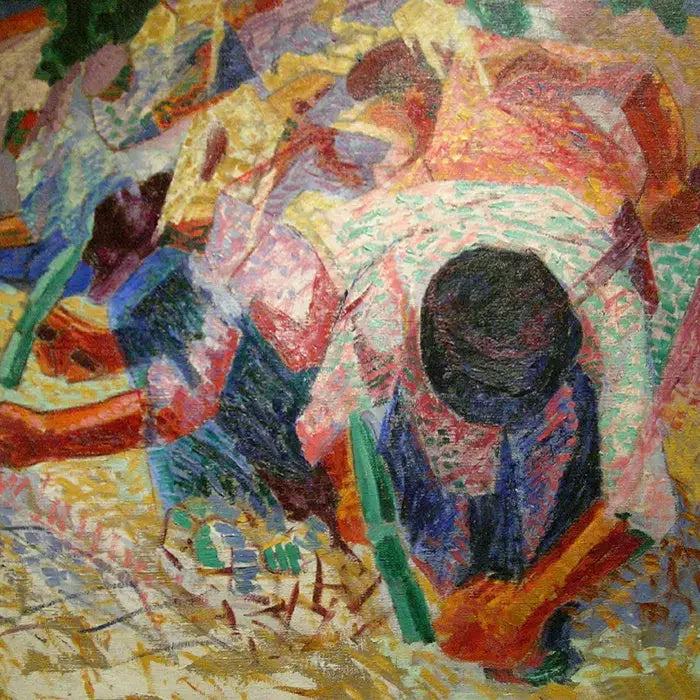 Ulice dlažební kostky - Umberto Boccioni