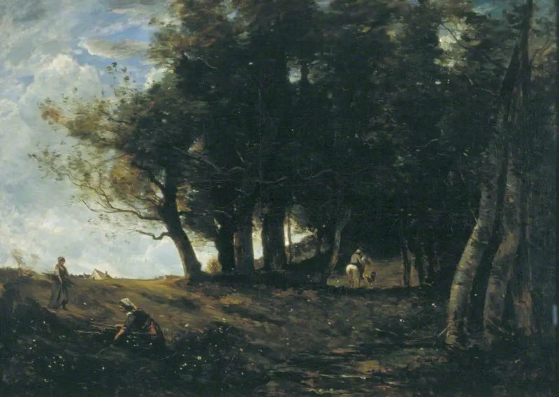 Sběrači dřeva - Jean-Baptiste Camille Corot