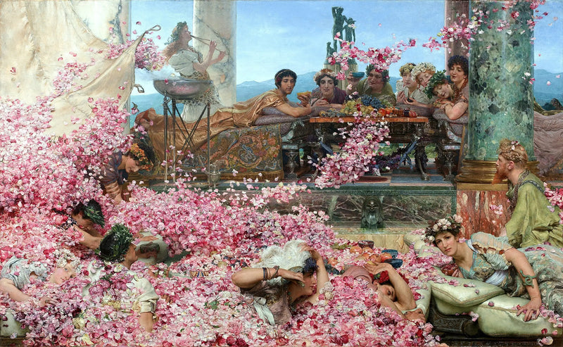 Růže Heliohábala - Lawrence Alma-Tadema