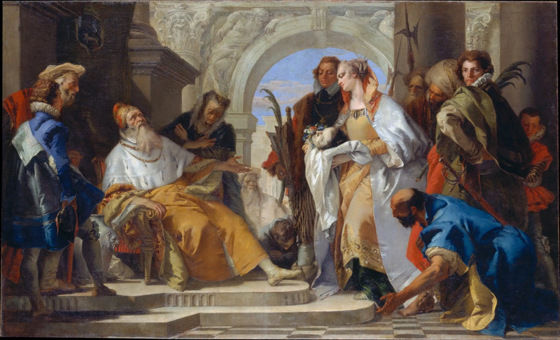 Svátí patroni rodiny Crotta - Giovanni Battista Tiepolo