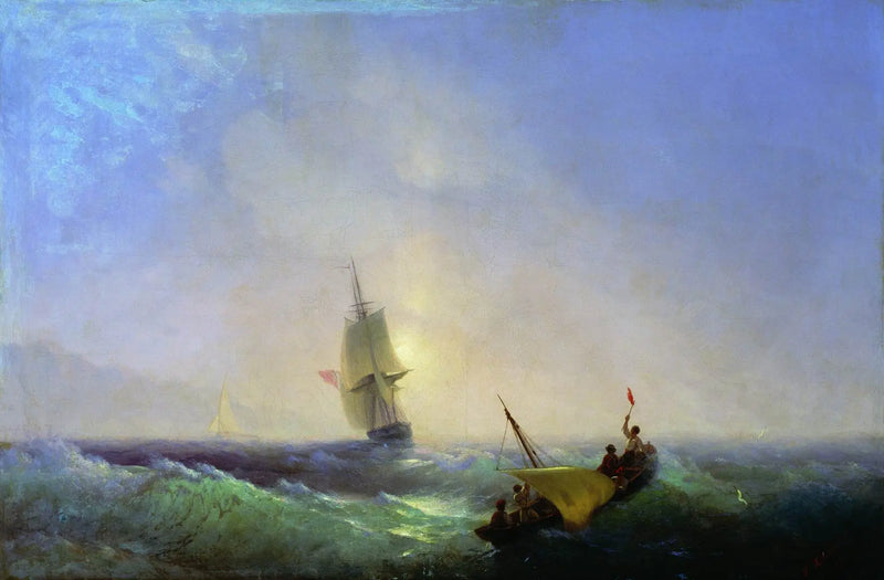 Záchranáři ztroskotání - Ivan Aivazovskij