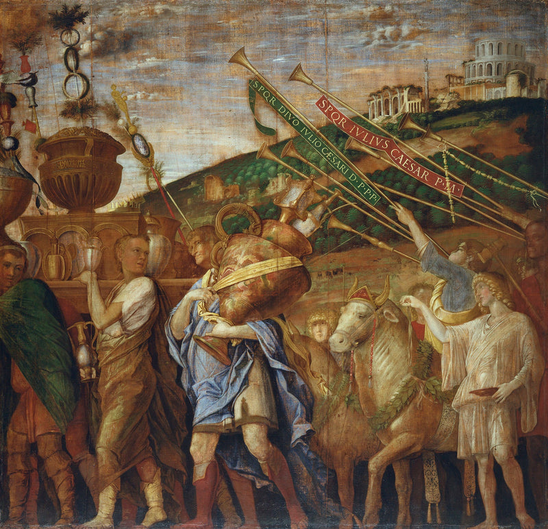 Triumfy Caesara: 4. Nositelé vázy - Andrea Mantegna