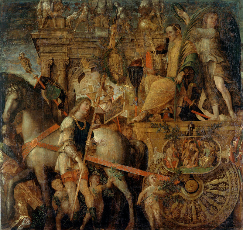 Triumfy Caesara: 9. Caesar na svém voze - Andrea Mantegna