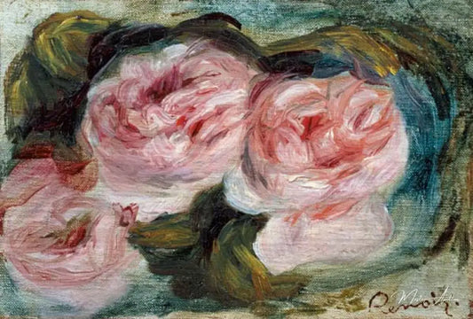 Les Trois Roses - Pierre-Auguste Renoir - Reproductions de tableaux et peintures haut de gamme