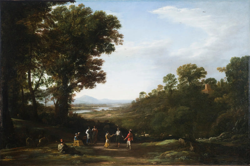 Vesničané tančí - Claude Lorrain