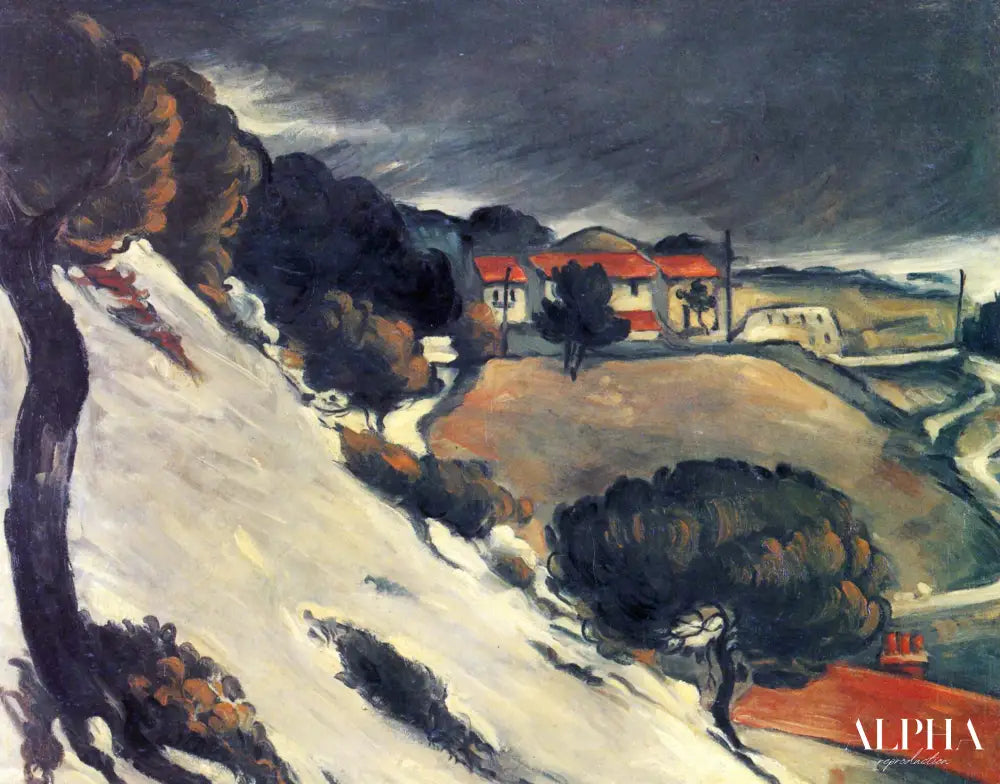 L'Estaque, la fonte des neiges - Paul Cézanne - Reproductions de tableaux et peintures haut de gamme